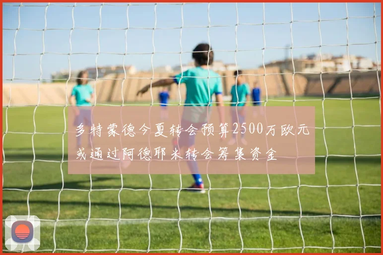 多特蒙德今夏转会预算2500万欧元或通过阿德耶米转会筹集资金